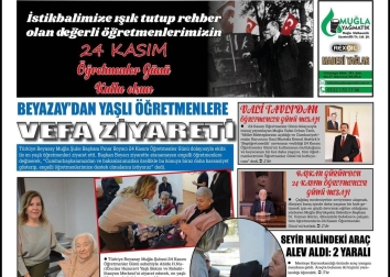 BEYAZAY’DAN YAŞLI ÖĞRETMENLERE VEFA ZİYARETİ